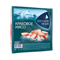 Crab meat &quot;Russian Sea&quot; imitation pasteurized frozen 200 g